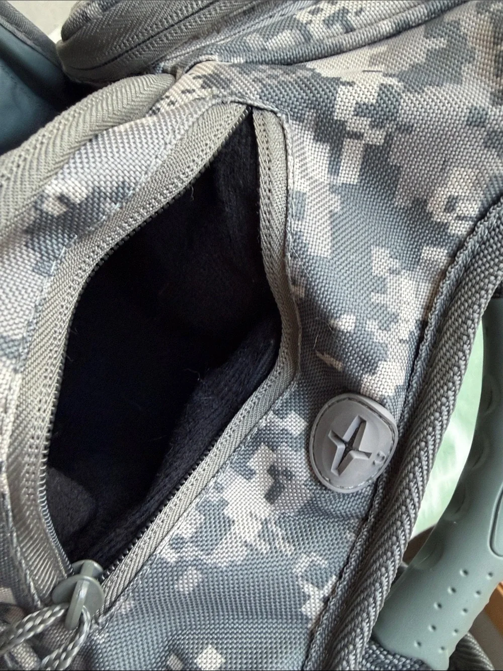 New Digital Camo Tactical Backpack - Gray, National Guard Emblem